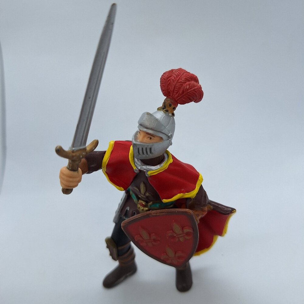 Vintage Papo 2002 Paladin Knight with Sword Action Figure 4"‎